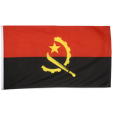 Angola 3ft x 5ft Nylon Flag