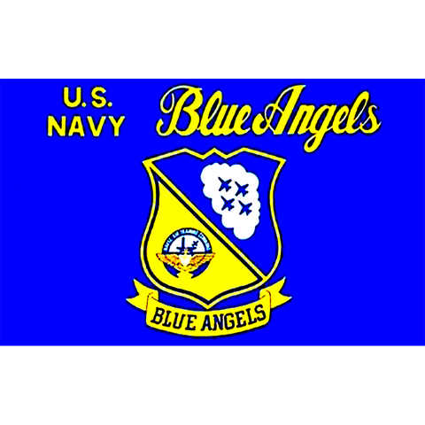 Us Navy Blue Angels 3ft x 5ft Nylon Flag